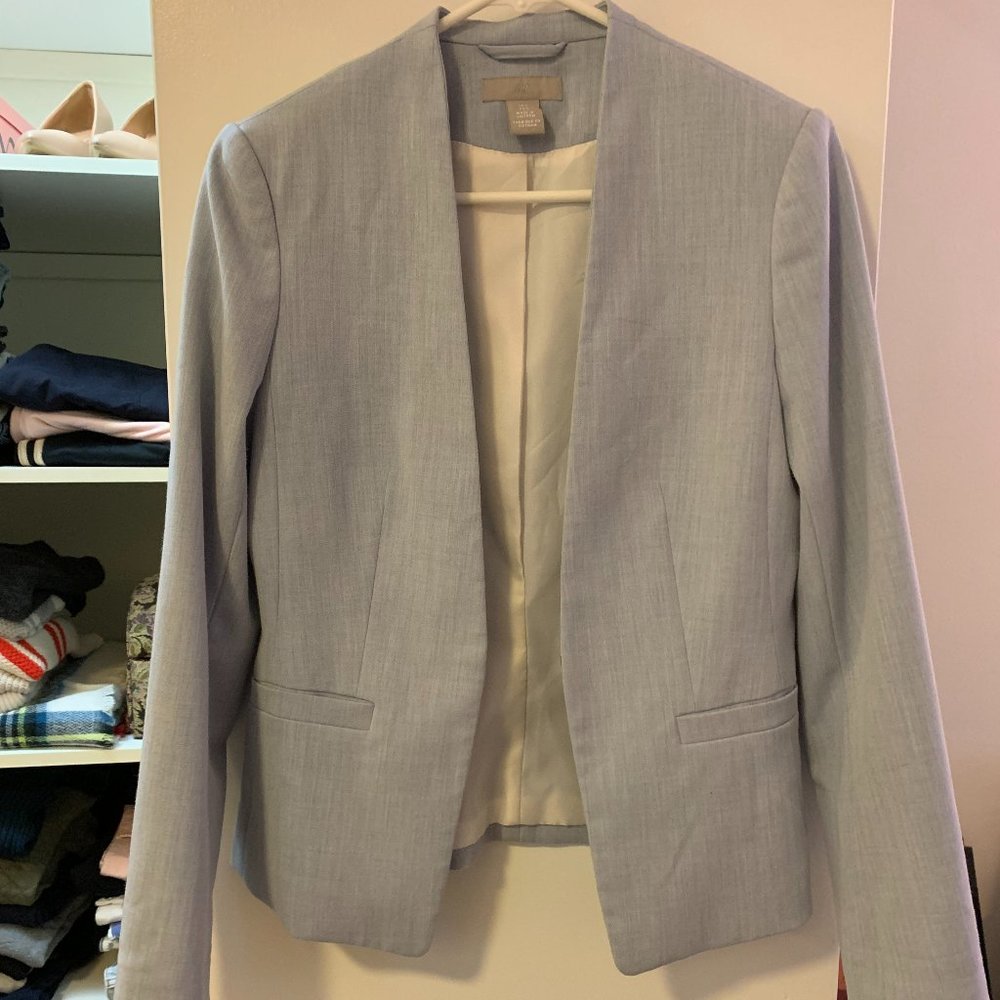 H&M Blazer Powder Blue